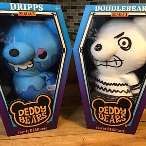 NIB Deddy Bears Series 3 SET OF 2 -DOODLEBEAR 12" AND DRIPPS 12"